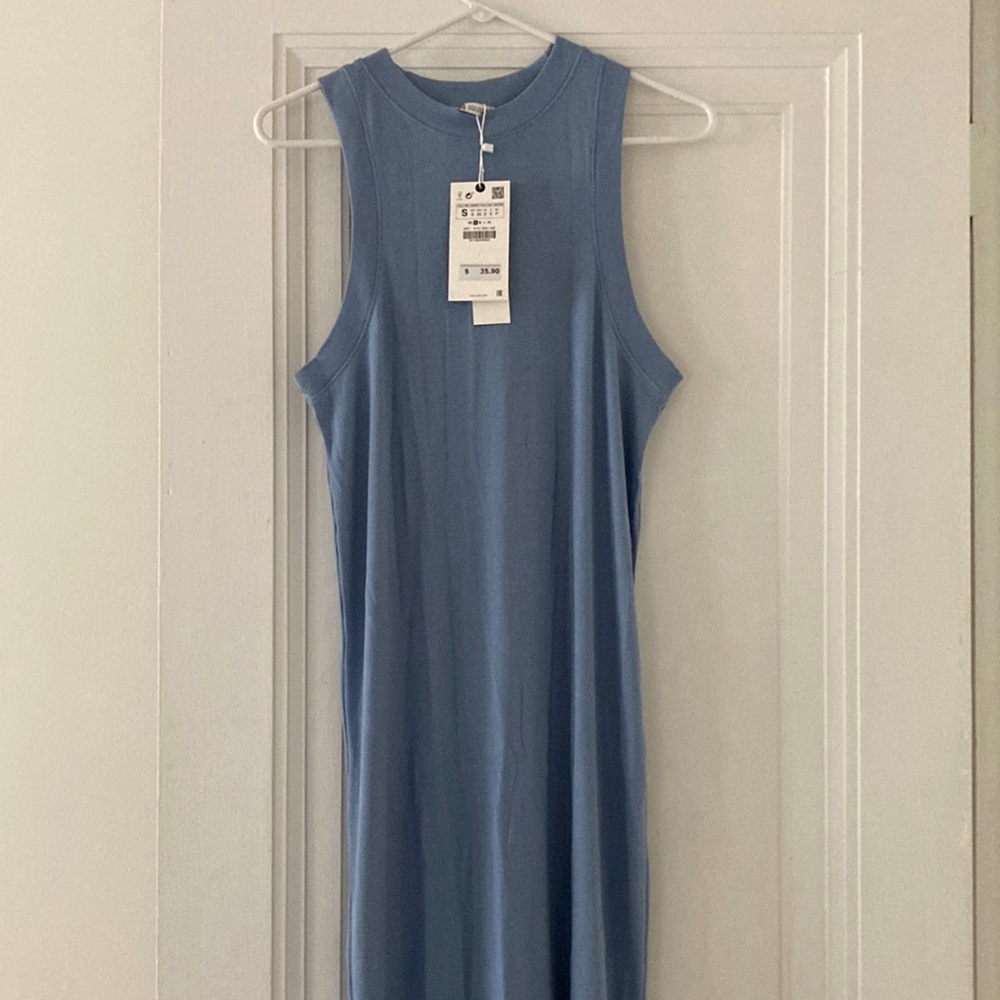 NWT Zara Ribbed MIDI Dress